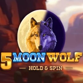 5 Moon Wolf online game logo by Apparat Gaming on wheelfortune.ca