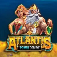 Atlantis Power Combo logo by Infinity Dragon Studios at Wheel Of Fortune CasinoAtlantis Power Combo
