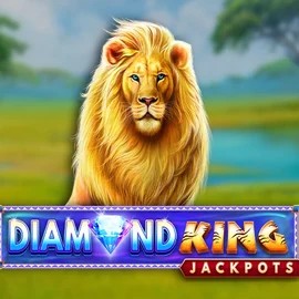 Diamond King Jackpots online game logo by SpinPlay Games on wheelfortune.ca