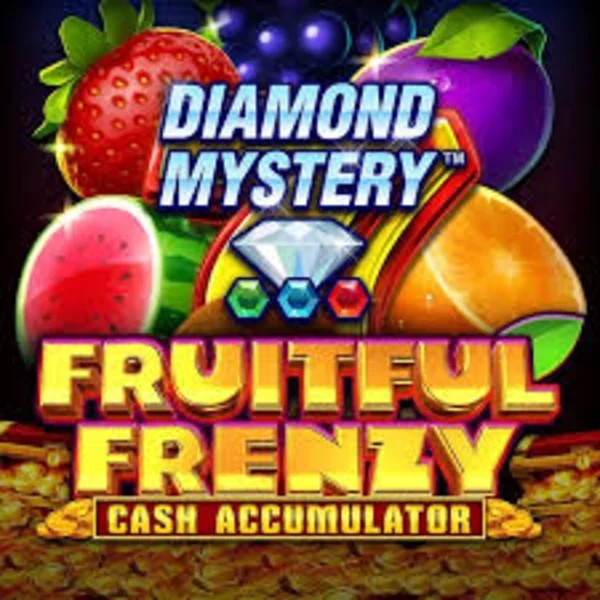 Slots logo of Diamond Mystery Fruitful Frenzy Cash Accumulator from Greentube at Wheel Of Fortune Casino