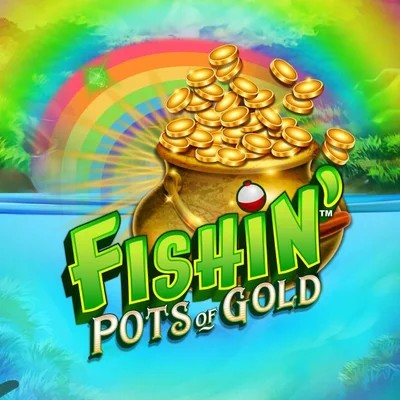 Logo of Fishin Pots Of Gold from Gameburger Studios at Wheel Of Fortune Casino