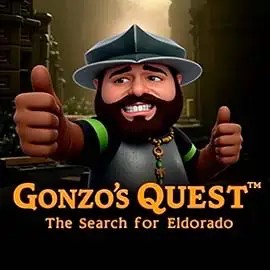 Logo of Gonzo's Quest from NetEnt at Wheel Of Fortune Casino