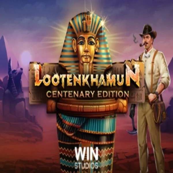 Slots logo of Loot'en Khamun the Dead Sea Scrolls from Win Studios at Wheel Of Fortune Casino