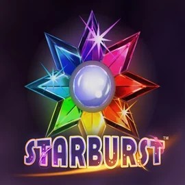 Official Slots logo: Starburst by NetEnt at Wheel Of Fortune Casino